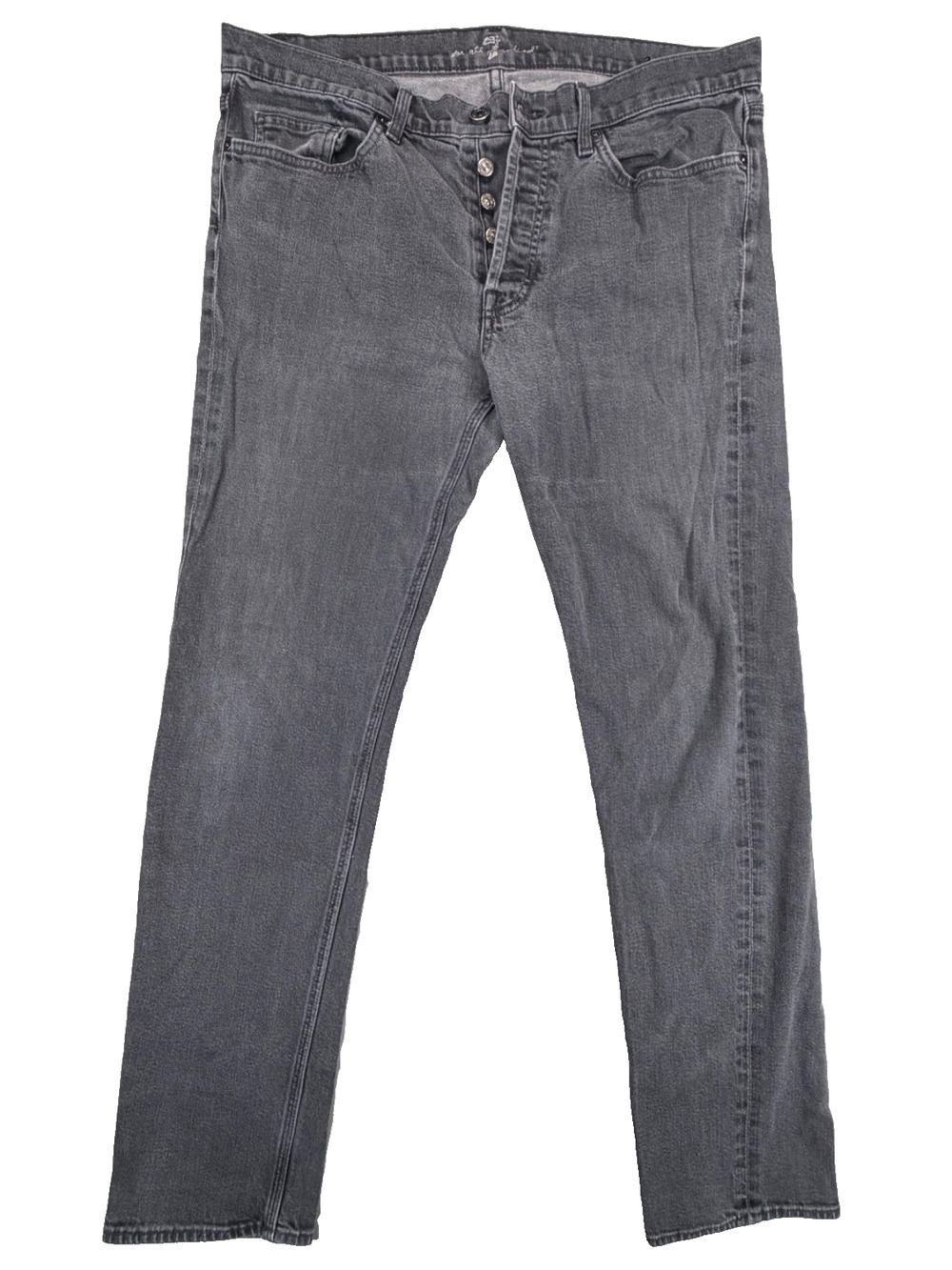 7 For All Mankind Mid-Rise Straight Jeans (Women's 36)
